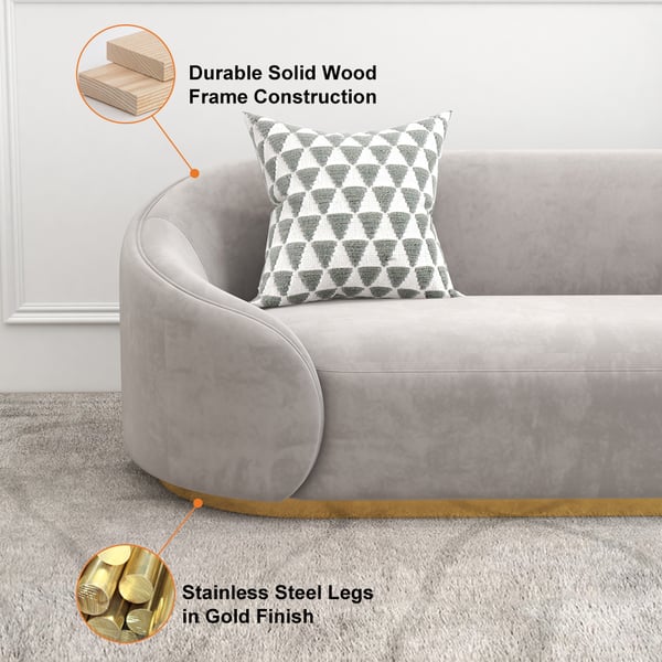 Zastosowalny rozmiar Moderny design Sofa aksamitna z pokrywą pokrywą 1
