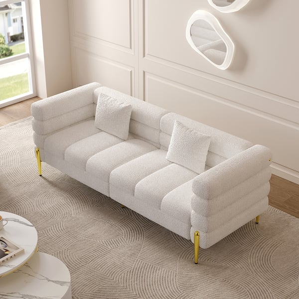 Luksusowy pokój sofa zestaw tkaniny aksamit sofy nowoczesne sekcjonalne pokrycie kanapy leżaki 3