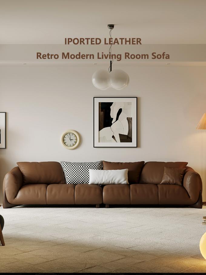 Italian Genuine Leather Sectional Recliner Sofa Set Modular Living Room Furniture 1