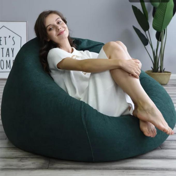 Zewnętrzne 7ft Giant Bean Bag Krzesło Lounge Soft Faux Fur Tkanina EPS wypełnienie 14