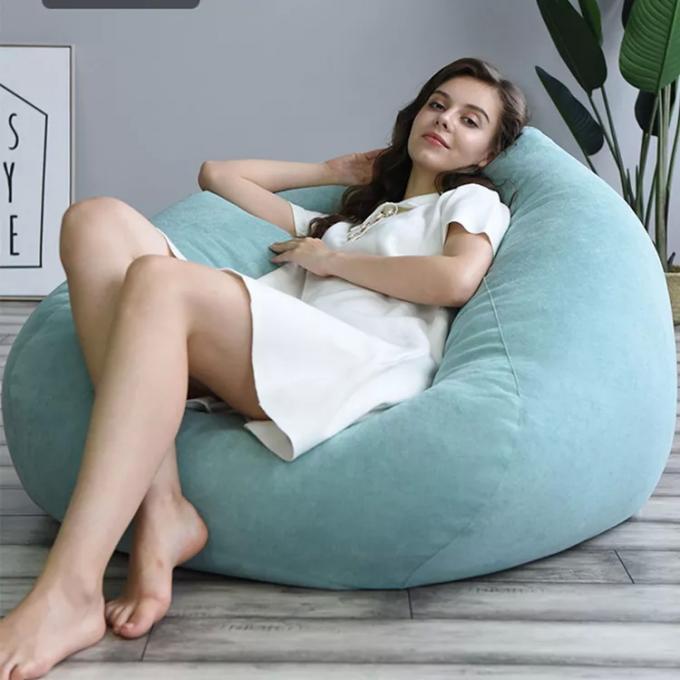 Zewnętrzne 7ft Giant Bean Bag Krzesło Lounge Soft Faux Fur Tkanina EPS wypełnienie 17