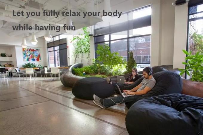 Zewnętrzne 7ft Giant Bean Bag Krzesło Lounge Soft Faux Fur Tkanina EPS wypełnienie 18