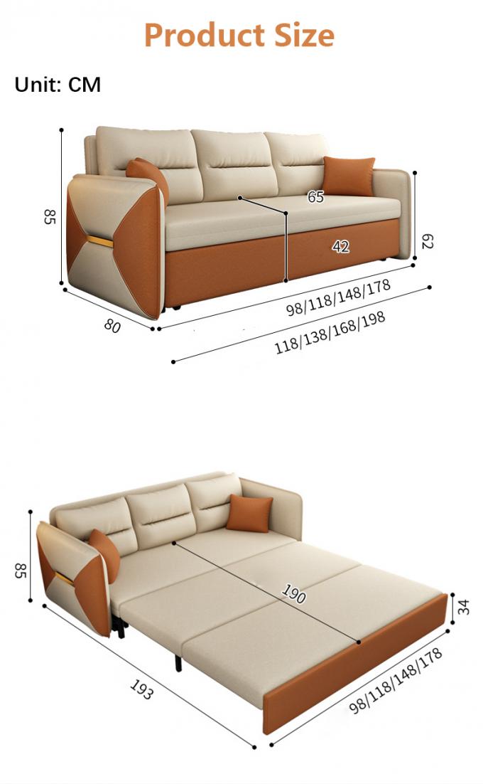 Meble do salonu kabriolet sofa łóżko loveseat sleeper pokrywa tkaninowa 7