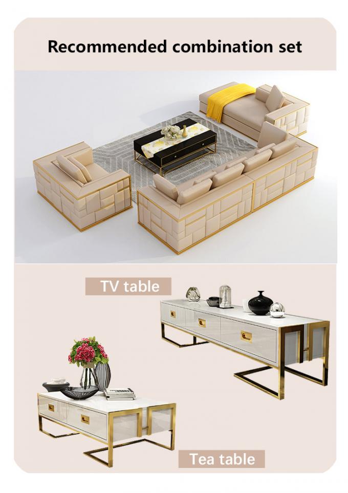 Sofa z drewna z teaku z siedmioma miejscami 9
