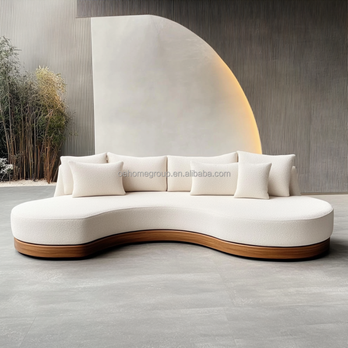 Meble do salonu Skandynawska aksamitna sofa Lekki luksus Kreatywny dwuosobowy fotel z materiałem obiciowym 2