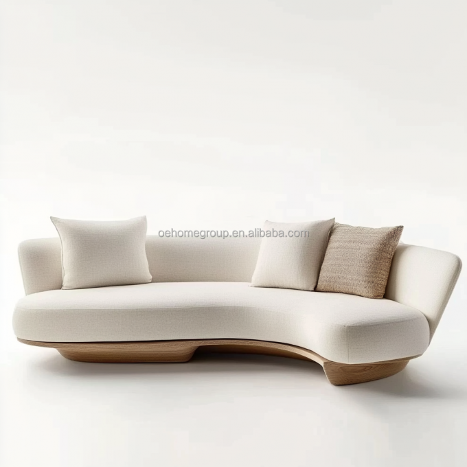 Materiał wypełniający piankowy Luksusowy salon tkanina Sofa aksamitna tapicerka Sofa sekcjonalna do domu Hotel i design końcowy 3