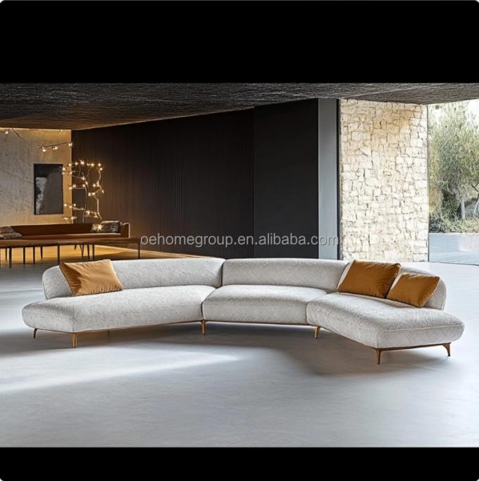 Minimalistyczna kanapa salon włoski design mody dla relaksu i komfortu w czasie wolnym 2