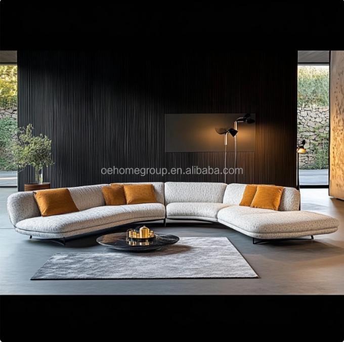 Minimalistyczna kanapa salon włoski design mody dla relaksu i komfortu w czasie wolnym 4