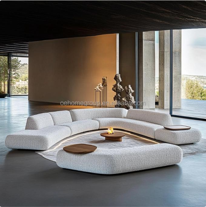 Minimalistyczna kanapa salon włoski design mody dla relaksu i komfortu w czasie wolnym 6