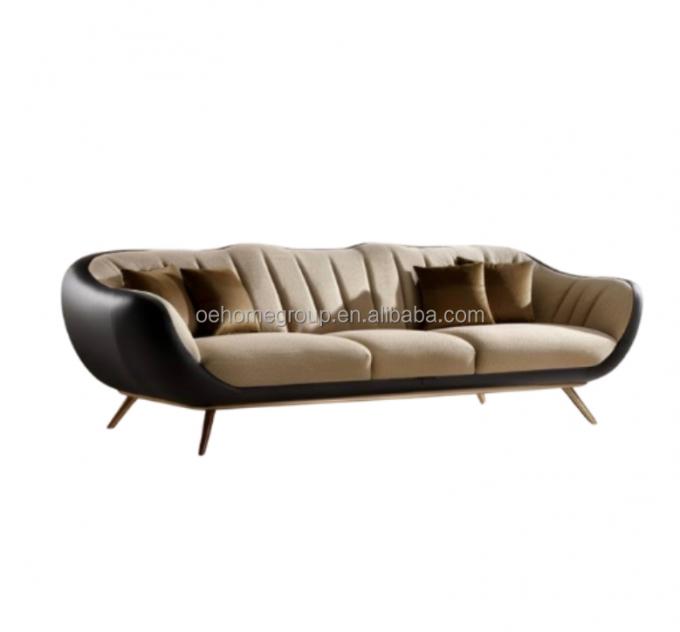 Nowoczesna sofa tapicerowana 2 i 3 osobowa, lekki luksusowy salon, kanapa wypoczynkowa, sofy, skórzana kanapa, zestaw mebli 3