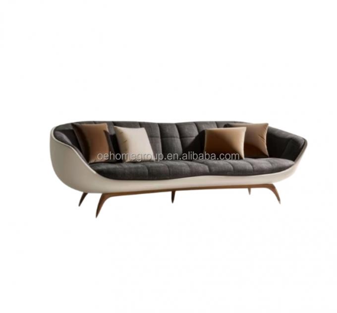 Nowoczesna sofa tapicerowana 2 i 3 osobowa, lekki luksusowy salon, kanapa wypoczynkowa, sofy, skórzana kanapa, zestaw mebli 4