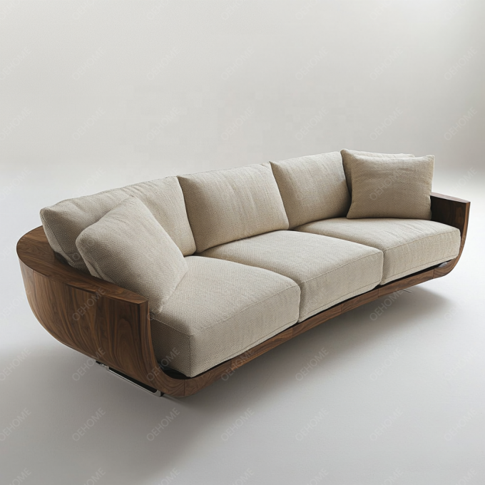 Europejski styl minimalistyczny salon nowoczesny biała drewniana noga zestaw sof Chesterfield z niestandardowym kolorem i luksusowym designem 7