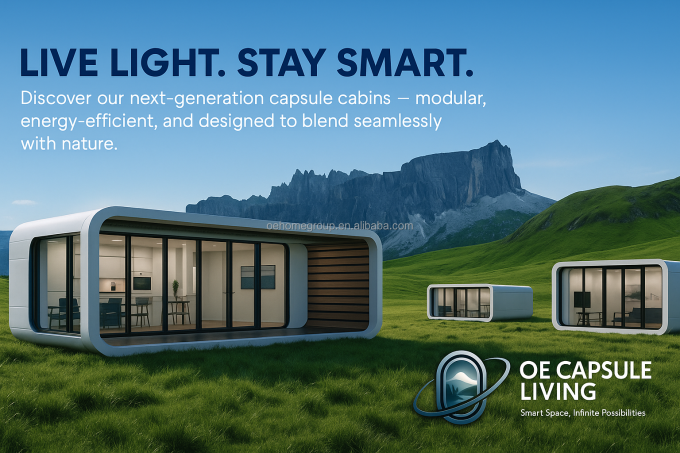 Modułowy 7 Luxury Prefab Steel Smart Tiny Space Capsule Dom Prefabrykowany Kapsuła Pokój Hotel Kapsuła Dom Na zewnątrz 0