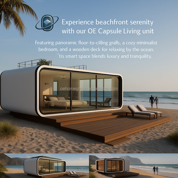 Modułowy 7 Luxury Prefab Steel Smart Tiny Space Capsule Dom Prefabrykowany Kapsuła Pokój Hotel Kapsuła Dom Na zewnątrz 13