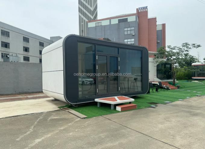 Modułowy 7 Luxury Prefab Steel Smart Tiny Space Capsule Dom Prefabrykowany Kapsuła Pokój Hotel Kapsuła Dom Na zewnątrz 14