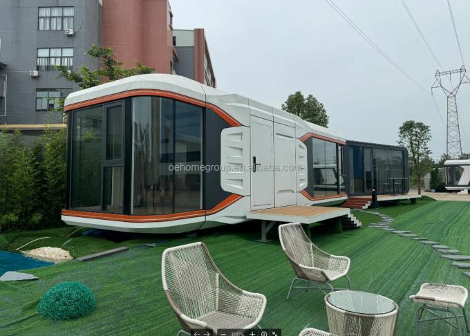 Modułowy 7 Luxury Prefab Steel Smart Tiny Space Capsule Dom Prefabrykowany Kapsuła Pokój Hotel Kapsuła Dom Na zewnątrz 22