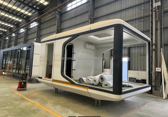 Modułowy 7 Luxury Prefab Steel Smart Tiny Space Capsule Dom Prefabrykowany Kapsuła Pokój Hotel Kapsuła Dom Na zewnątrz 23