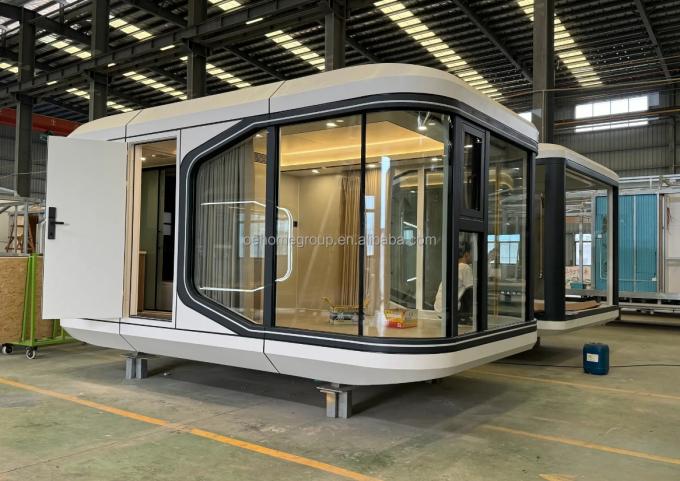 Modułowy 7 Luxury Prefab Steel Smart Tiny Space Capsule Dom Prefabrykowany Kapsuła Pokój Hotel Kapsuła Dom Na zewnątrz 25