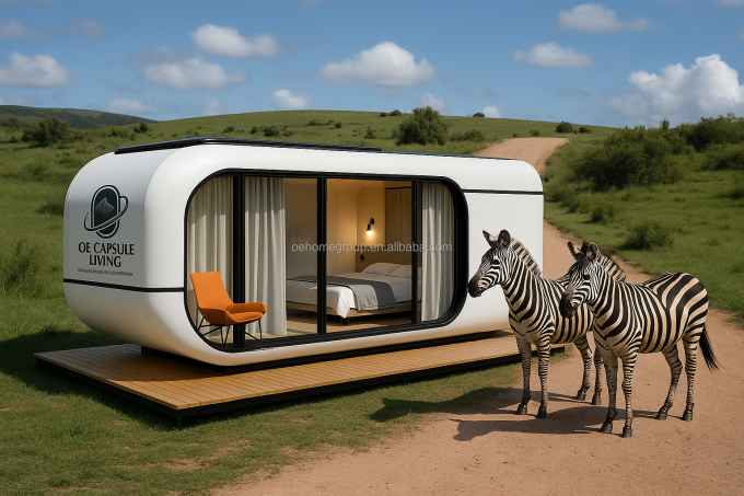 Luxury 20ft Modern Shipping Container House Małe mieszkaniowe Prefab Structure Steel For Hotels Wille Apartamenty 2