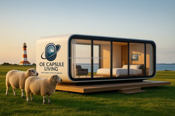 Luxury 20ft Modern Shipping Container House Małe mieszkaniowe Prefab Structure Steel For Hotels Wille Apartamenty 4