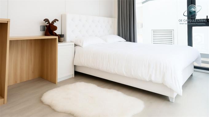 Luksusowa sypialnia salon nowoczesny prefabrykowany inteligentny mały modułowy kontener kapsuła dom hotel 3