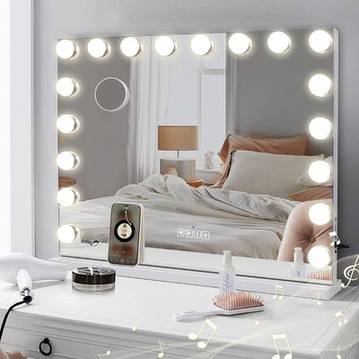 Kompakt Led Hollywood 10x Vanity Mirror Plexiglass Materiał
