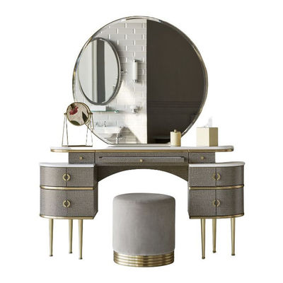 MDF oświetlony róg Vanity Set Stojący stolik