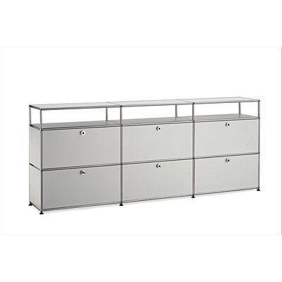 Wielofunkcyjne pojemniki z lustrzanymi szafkami jadalnymi Credenza