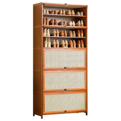Bamboo 5 Tier Wooden Shoe Rack Storage Organizer Meble