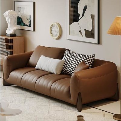 Italian Genuine Leather Sectional Recliner Sofa Set Modular Living Room Furniture
