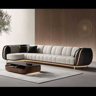 Nowoczesna sofa tapicerowana 2 i 3 osobowa, lekki luksusowy salon, kanapa wypoczynkowa, sofy, skórzana kanapa, zestaw mebli