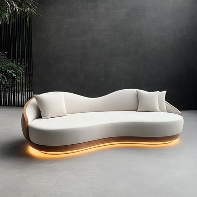 Wykrzywione modularne zęby tkaniny Dekoracja Sofa Przytulny sekcjonalny podłogi w kącie Sofa Meble nowoczesny salon