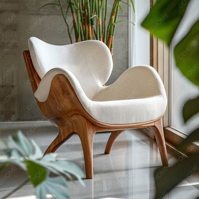 Dom Meble Włoskie Łatwe Luksusowe Krzesło Salonowe Salon Krzesło z ramki z drewna Masywny Krzesło z ramki z drewna Dębowe Krzesełko z drewna