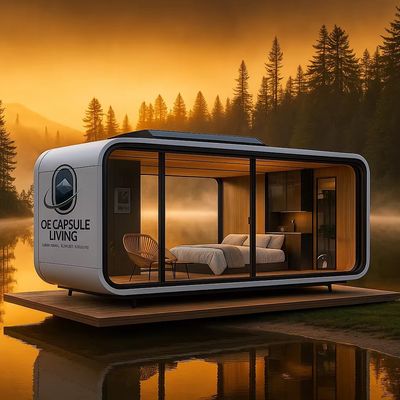Modułowy 7 Luxury Prefab Steel Smart Tiny Space Capsule Dom Prefabrykowany Kapsuła Pokój Hotel Kapsuła Dom Na zewnątrz