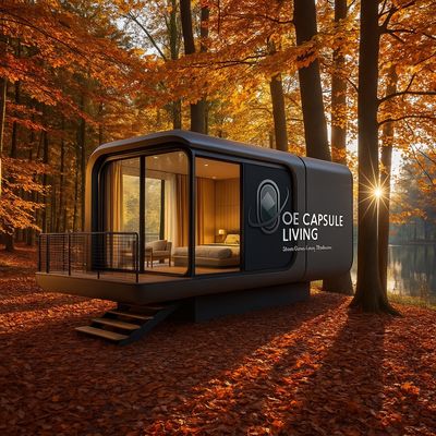 Luksusowe prefabrykowane domy modułowe Ośrodek wypoczynkowy Hotel Wiatroodporna kabina Apple Capsule House