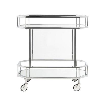 Ślubne Catering minimalistyczny Bar Serwujący Koszyk Metalowy Szkło Wino Serwujące wózek