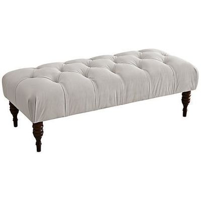 Wnętrze Ottoman Bench Polerowany aksamit Różowy Czerwony Zielony