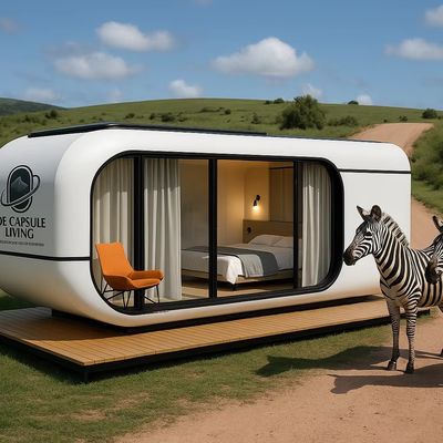 Luxury 20ft Modern Shipping Container House Małe mieszkaniowe Prefab Structure Steel For Hotels Wille Apartamenty