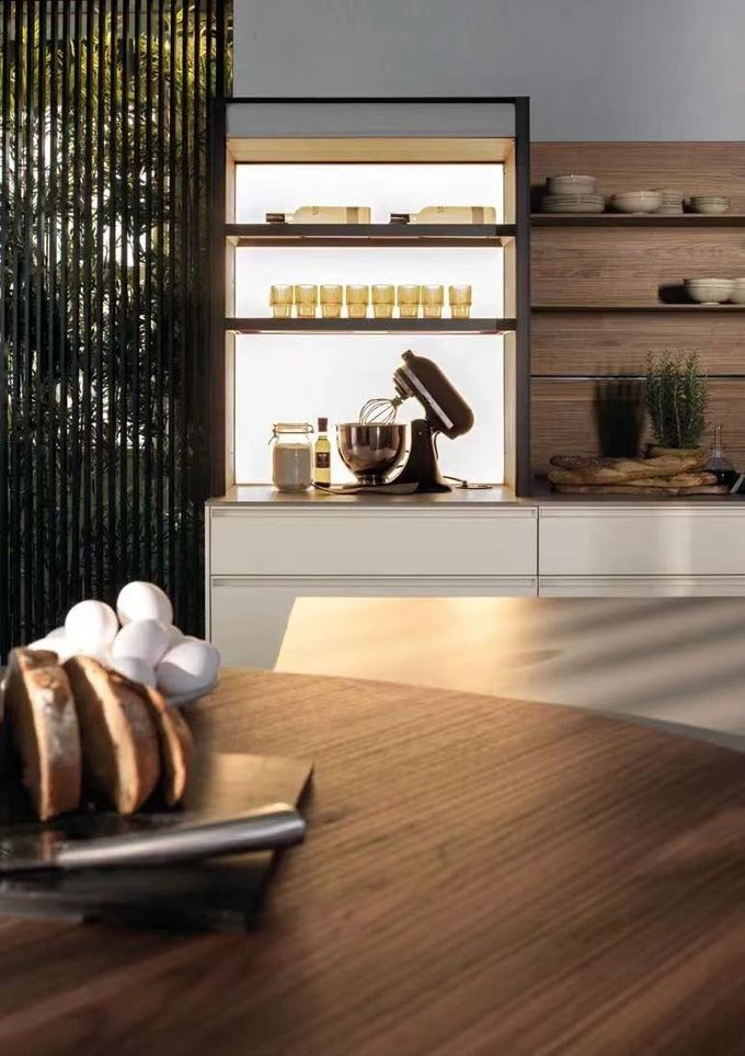 Aluminiowe modułowe szafki kątowe Rozwiązania szafki kuchenne melamina 1